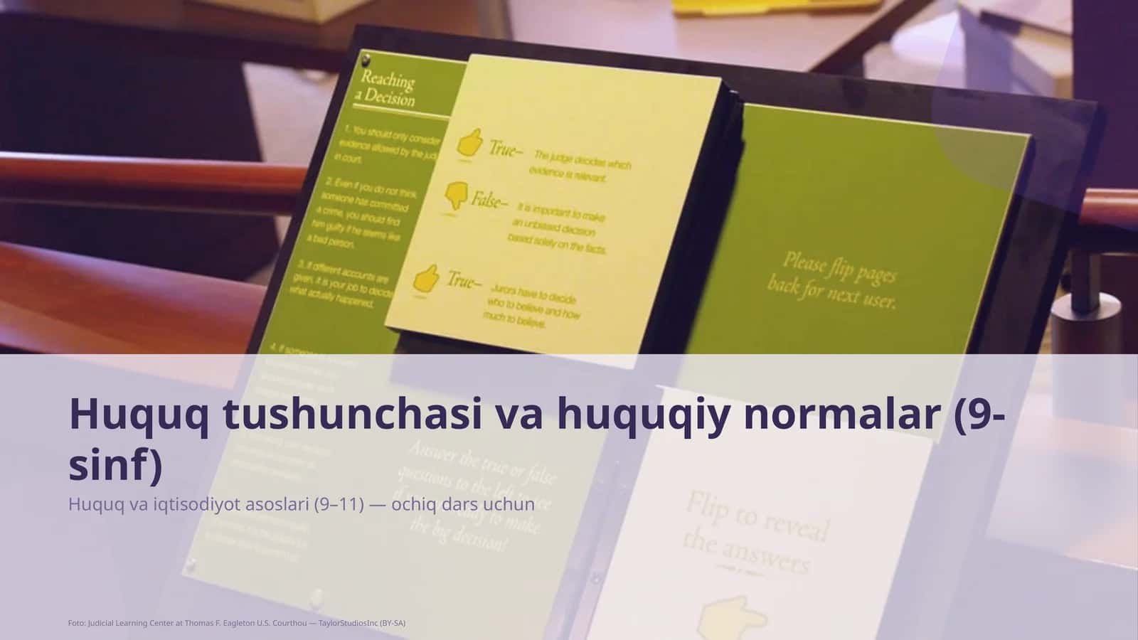 Huquq va iqtisodiyot asoslari (9–11)