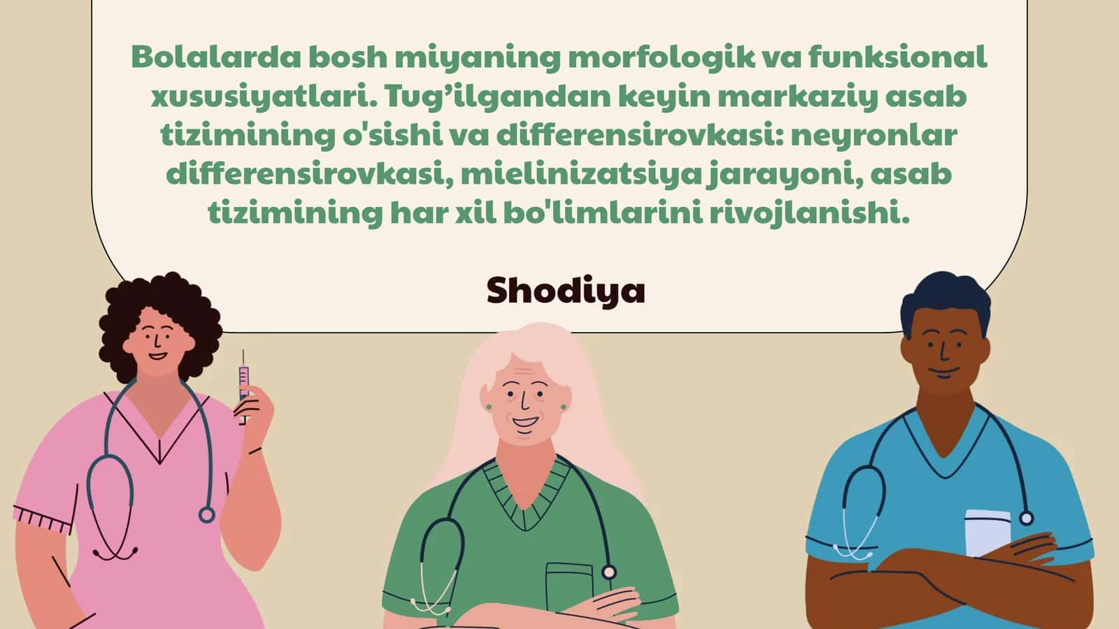 Bosh miyaning morfologik va funksional xususiyatlari
