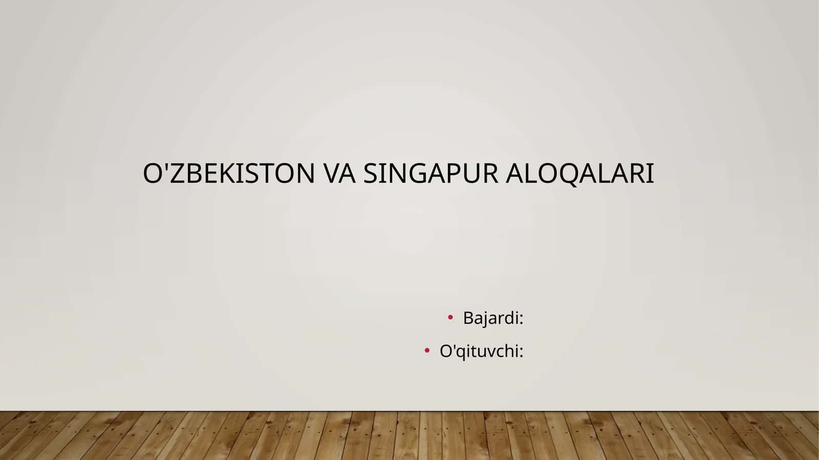 O'zbekiston va Singapur aloqalari