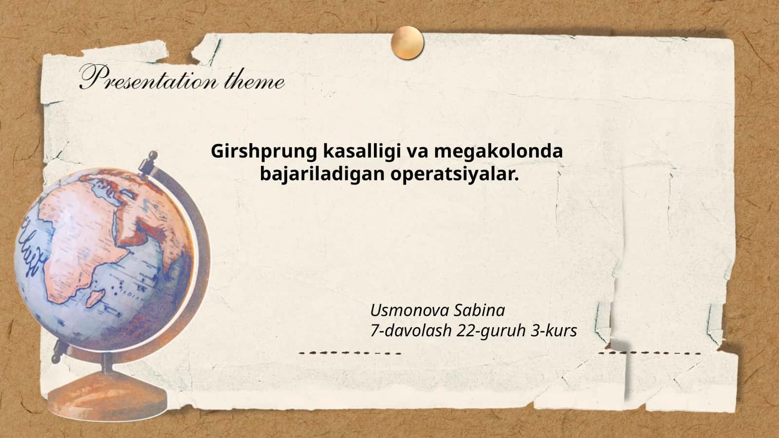 Girshprung kasalligi va megakolonda bajariladigan operatsiyalar