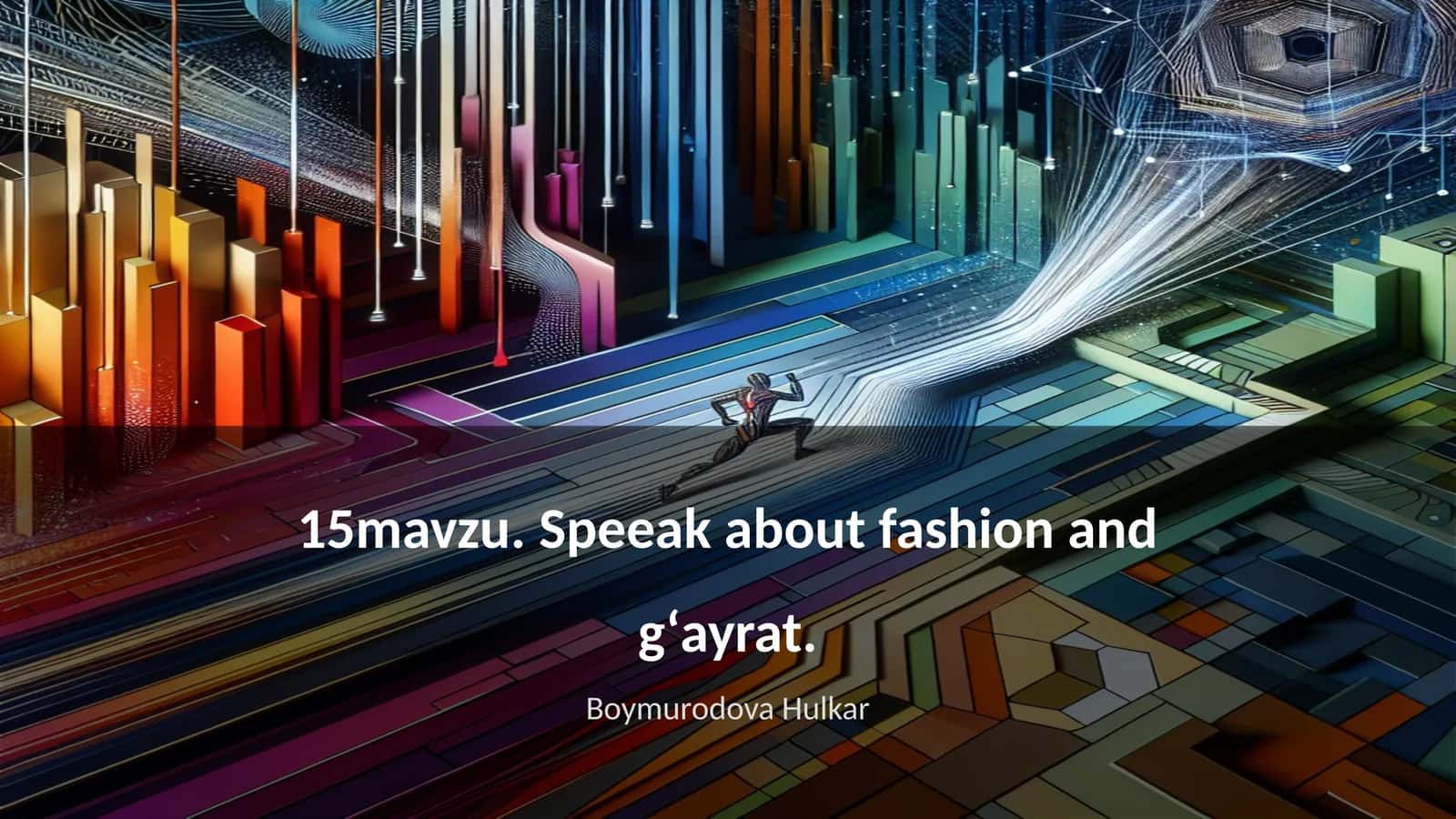 Speeak about fashion and gʻayrat
