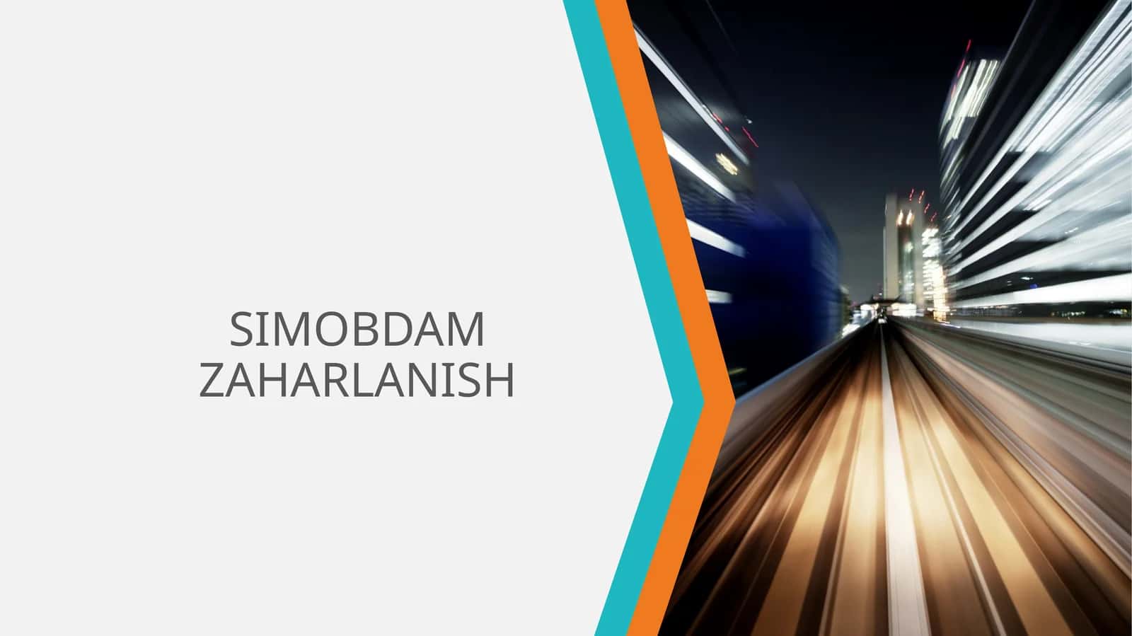 SIMOBDAM ZAHARLANISH