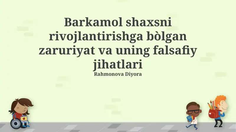 Ta’lim va Tarbiya