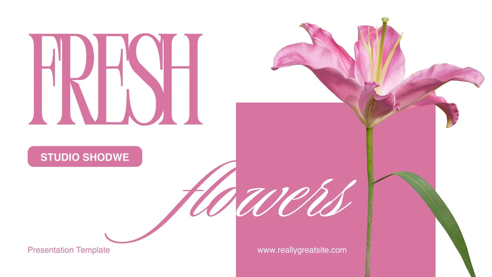 Premium Flower Presentation Template