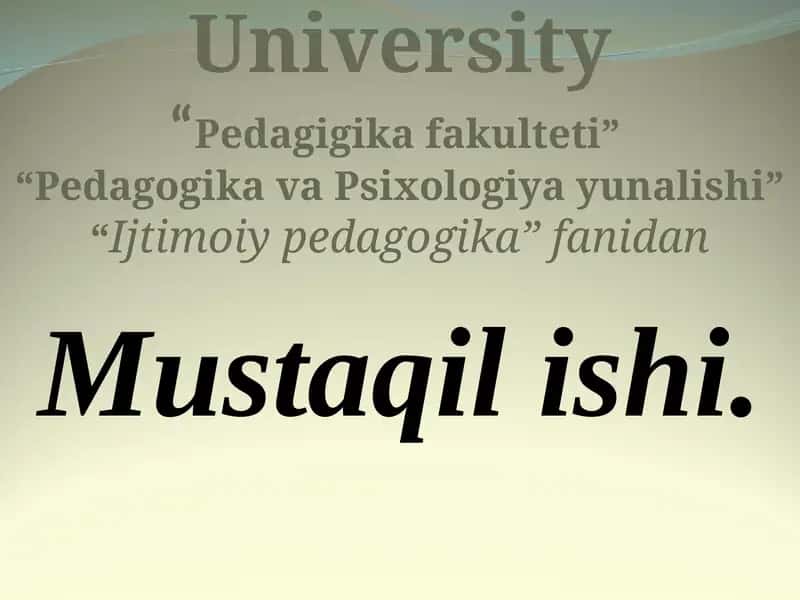 Ijtimoiy tarbiya. Ijtimoiy pedagogikada me'yordan chekinish .