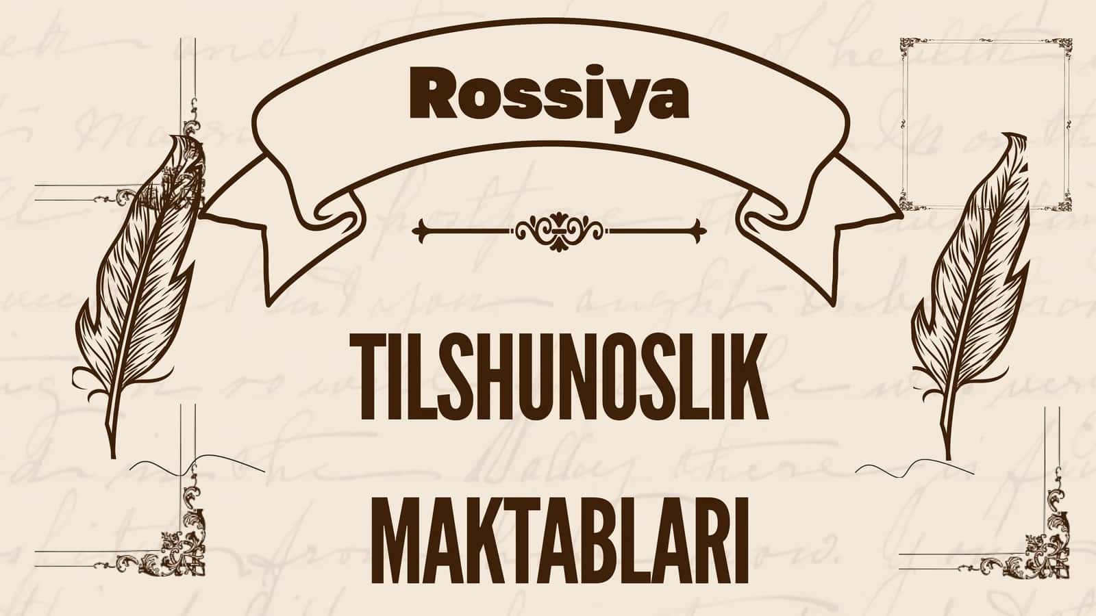 "Rossiya tilshunoslik maktablari" mavzusida tayyor slayd