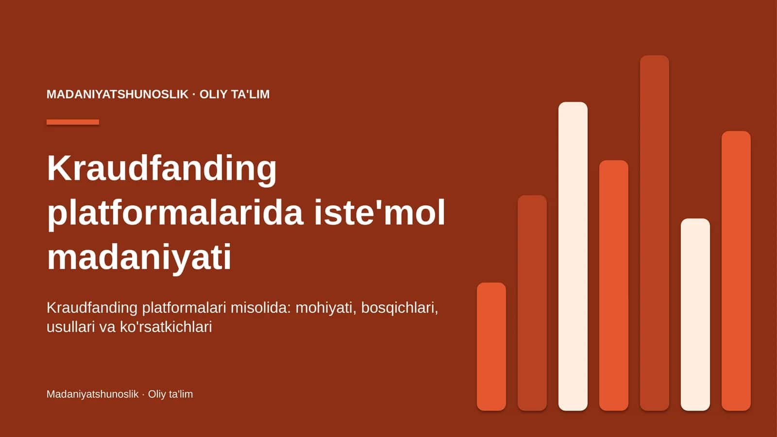 Kraudfanding platformalarida iste'mol madaniyati