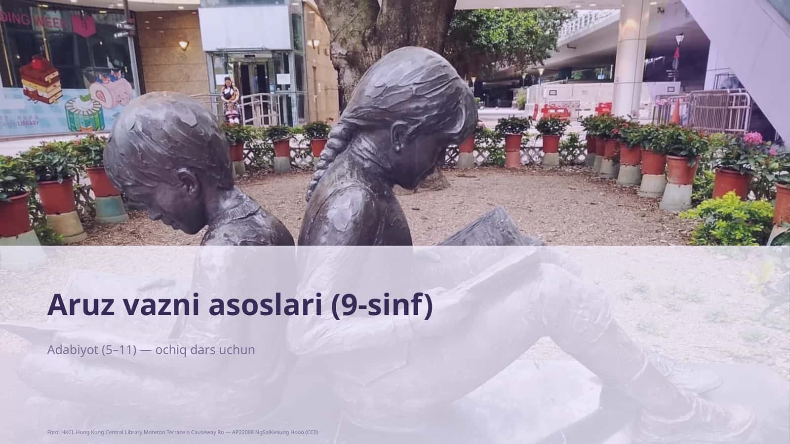 Aruz vazni asoslari (9-sinf)