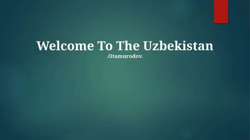 Important Cities of Uzbekistan