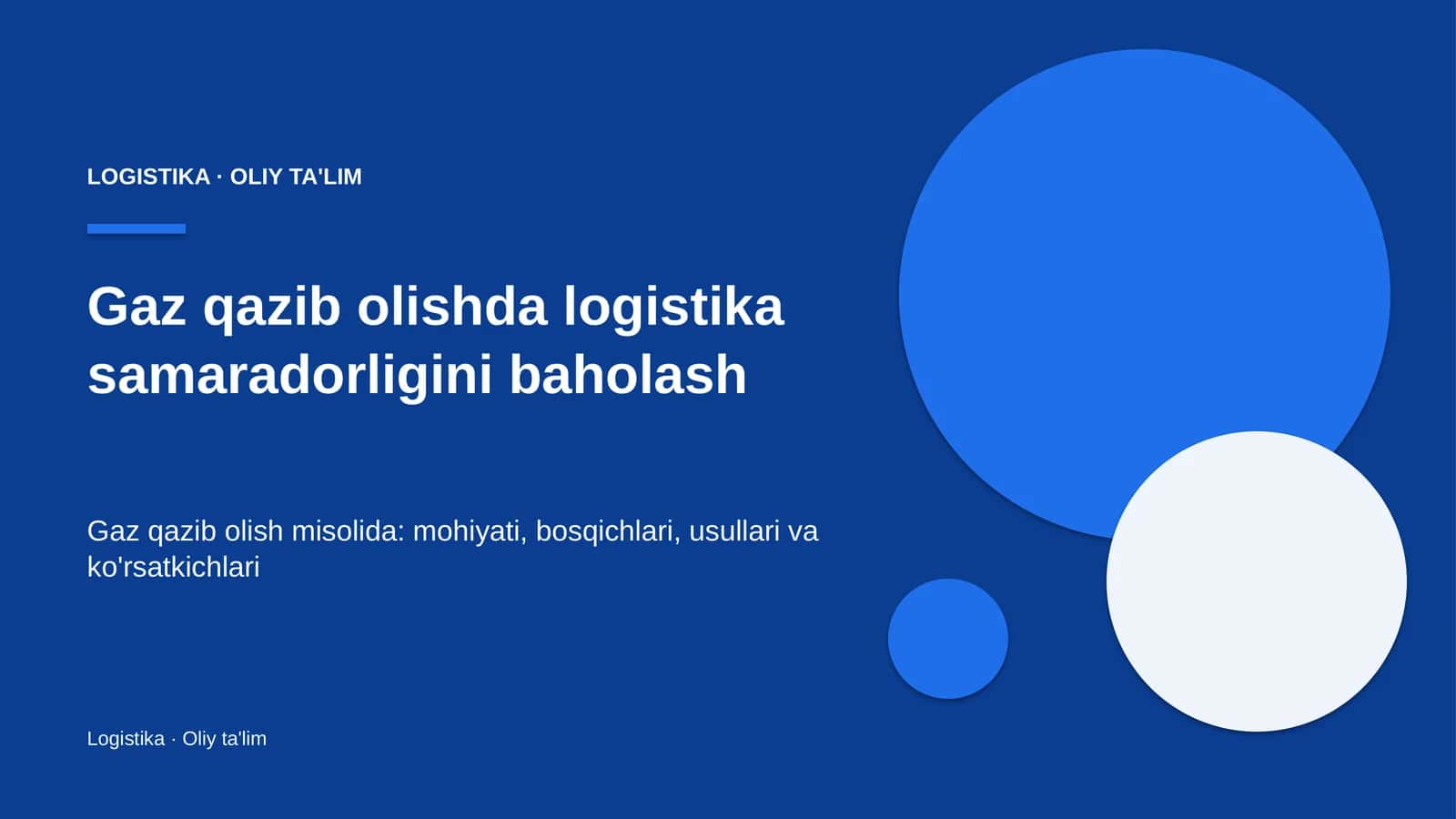 gaz qazib olishda logistika samaradorligini baholash 5097