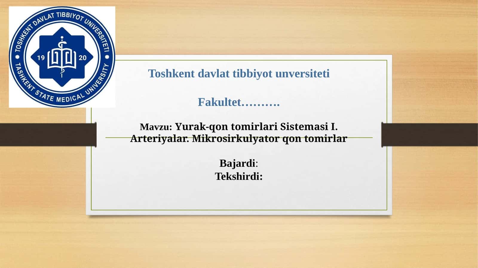 Yurak-qontomirlari Sistemasi