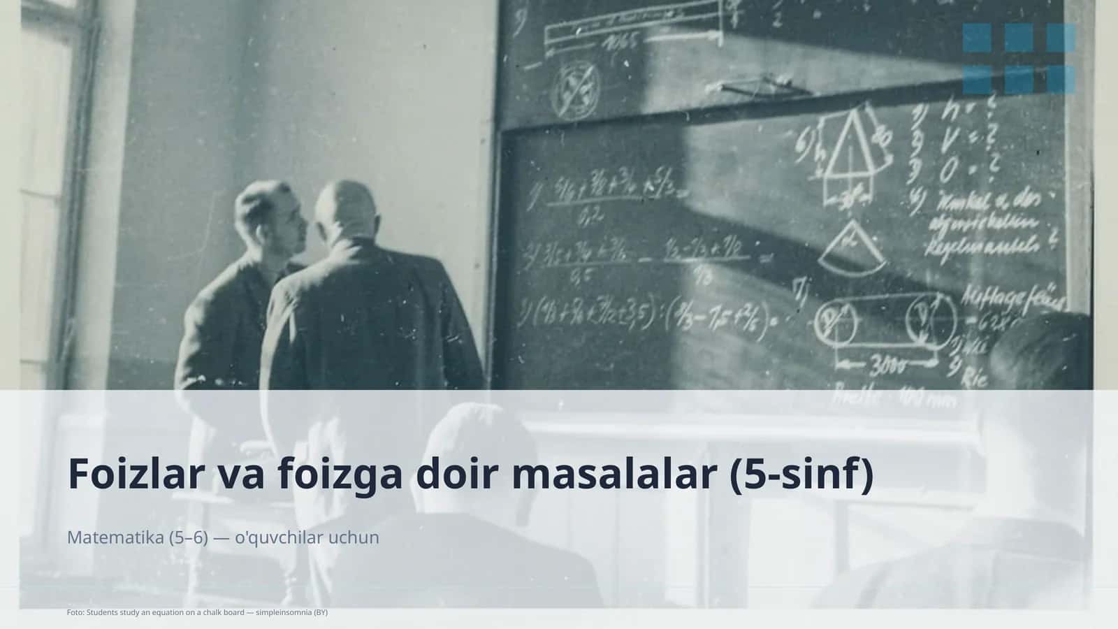Foizlar va foizga doir masalalar (5-sinf)