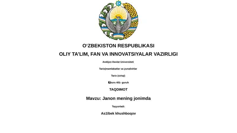 Janon mening jonimda