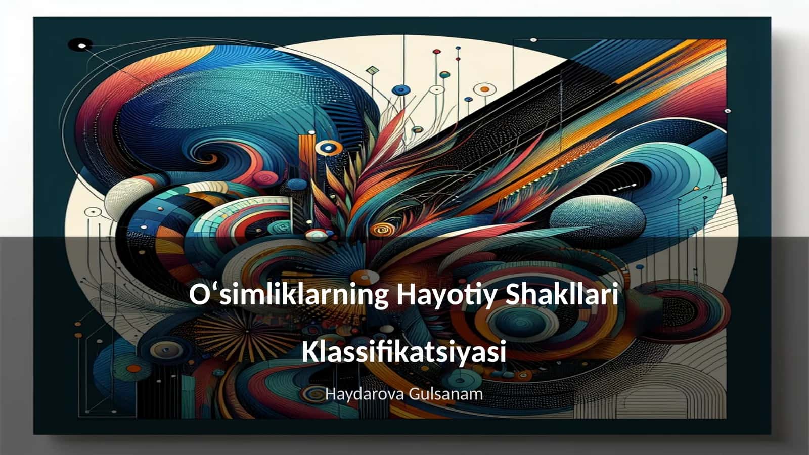 Oʻsimliklarning Hayotiy Shakllari Klassifikatsiyasi