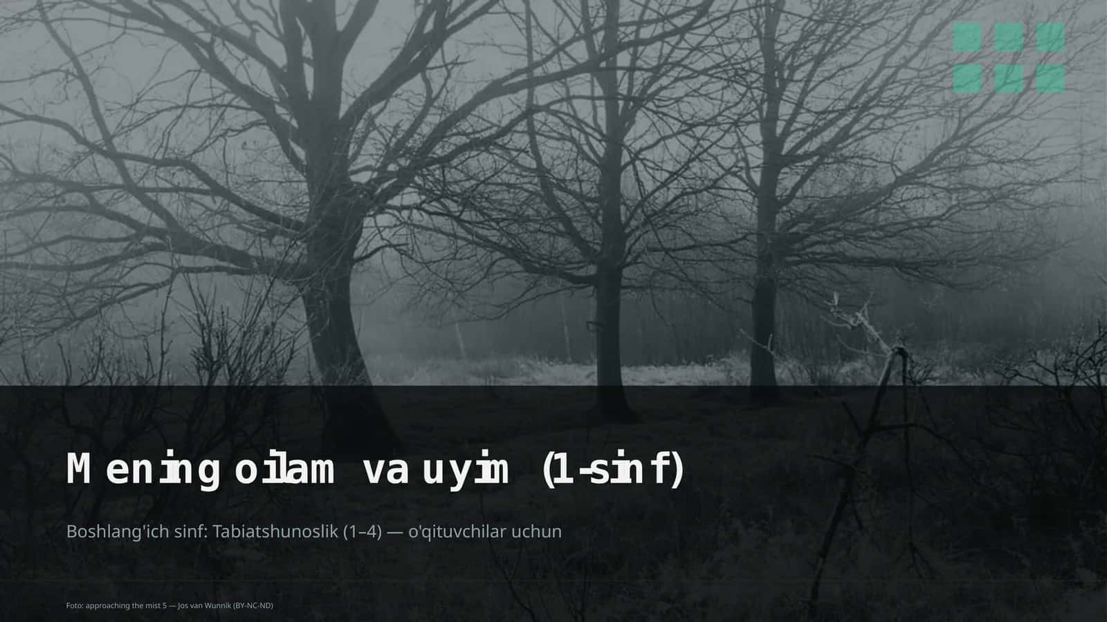 Mening oilam va uyim (1-sinf)