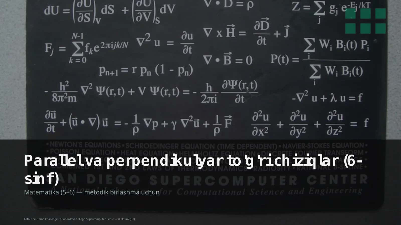 Parallel va perpendikulyar to'g'ri chiziqlar (6-sinf)