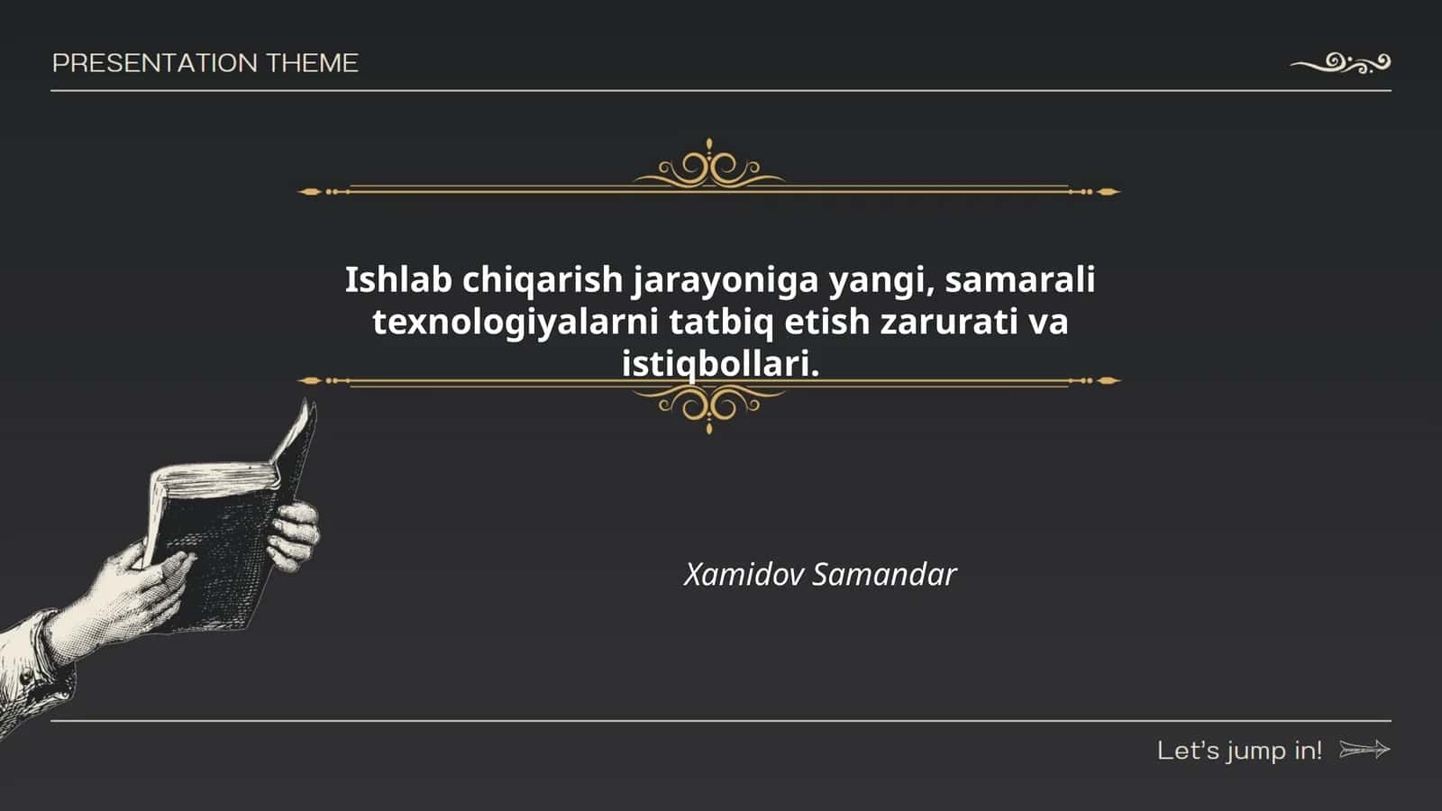 Ishlab chiqarish jarayoniga yangi, samarali texnologiyalarni tatbiq etish zarurati va istiqbollari