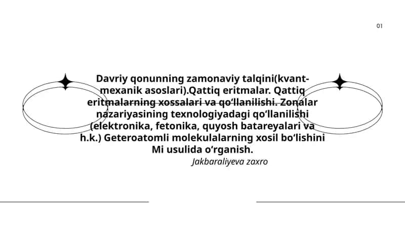 Davriy qonuning zamonaviy talqini
