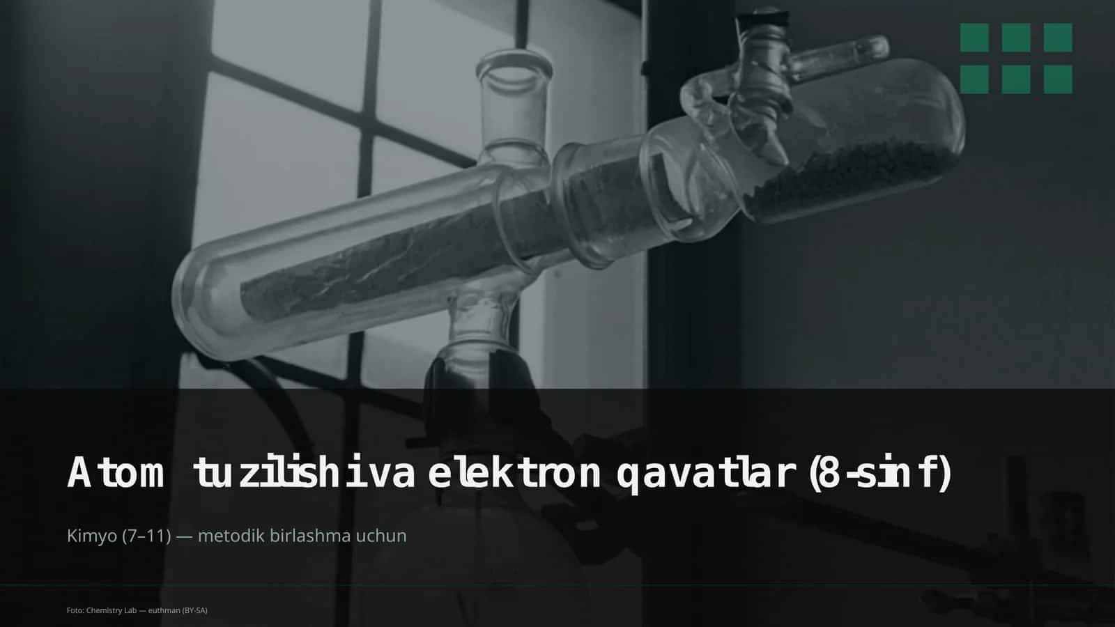 Atom tuzilishi va elektron qavatlar (8-sinf)