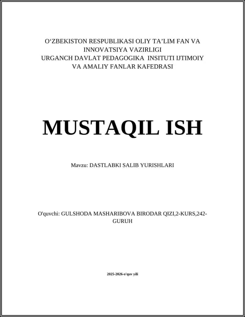 Dastlabki Salib Yurishlari