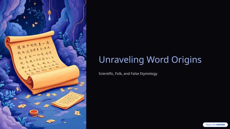 Unraveling Word Origins