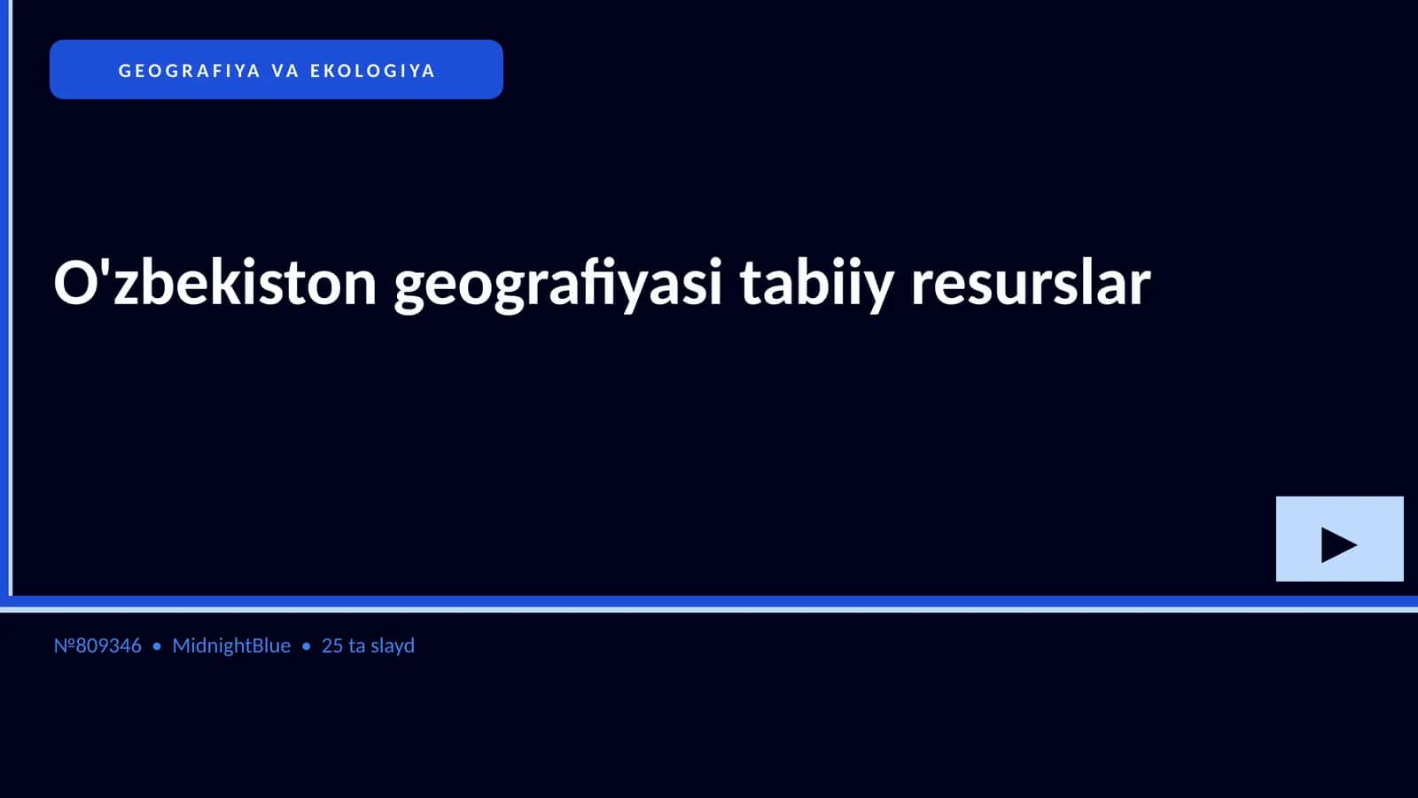 O'zbekiston geografiyasi tabiiy resurslar