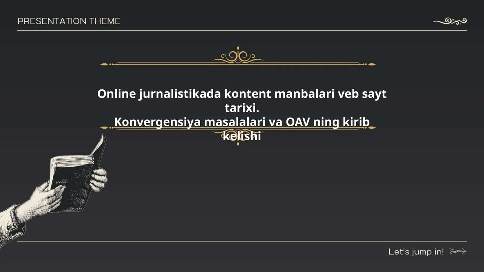 Onlayn Jurnalistika va Medialar
