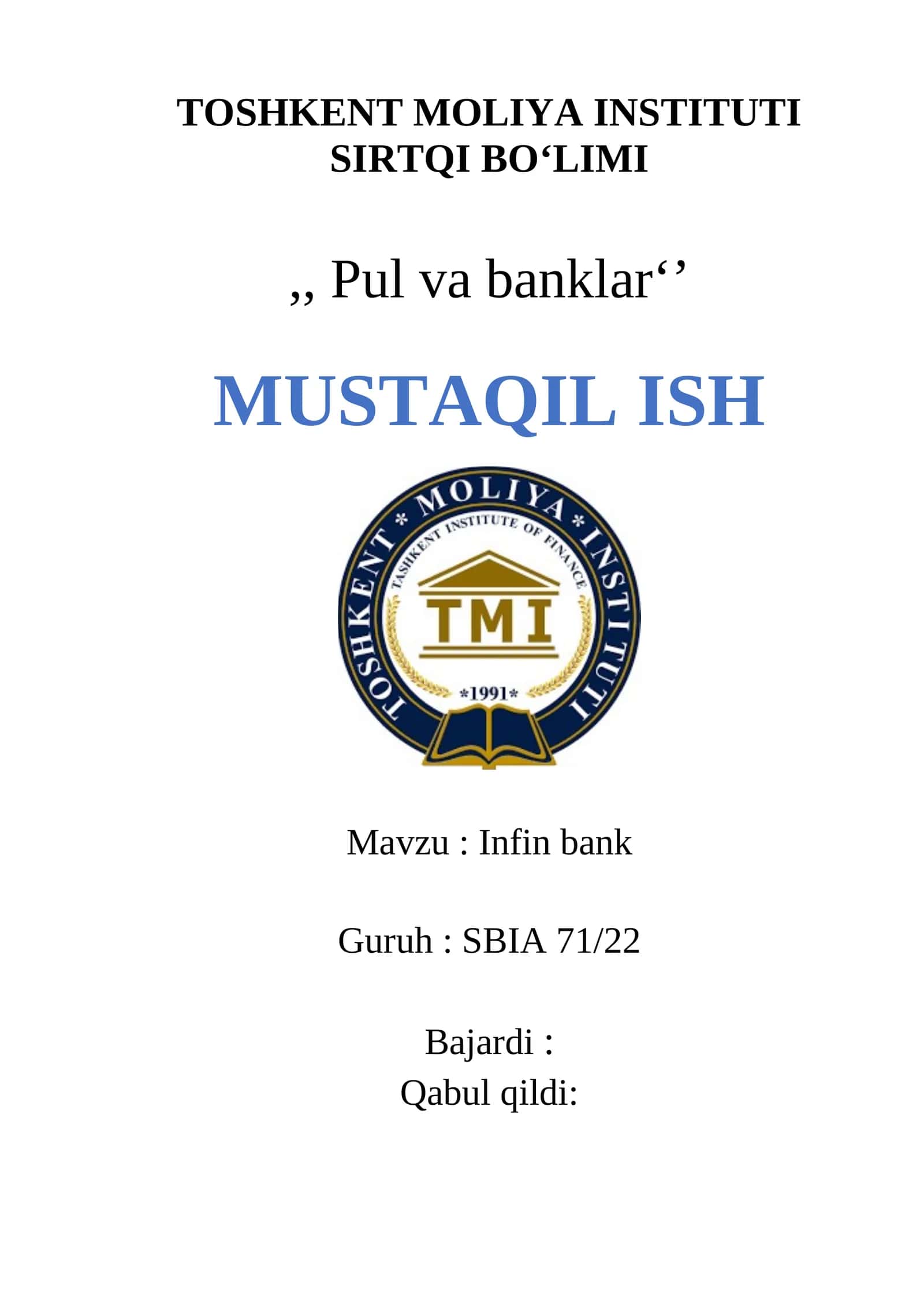 Pul va banklar