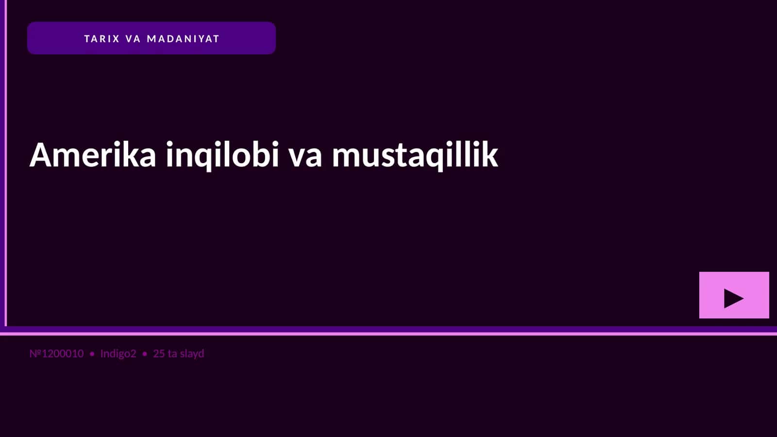 Amerika inqilobi va mustaqillik