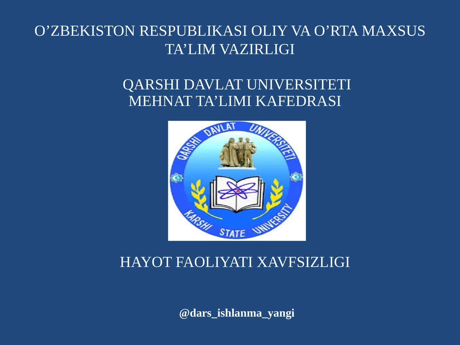 Mehnat ta'limi kafedrasi