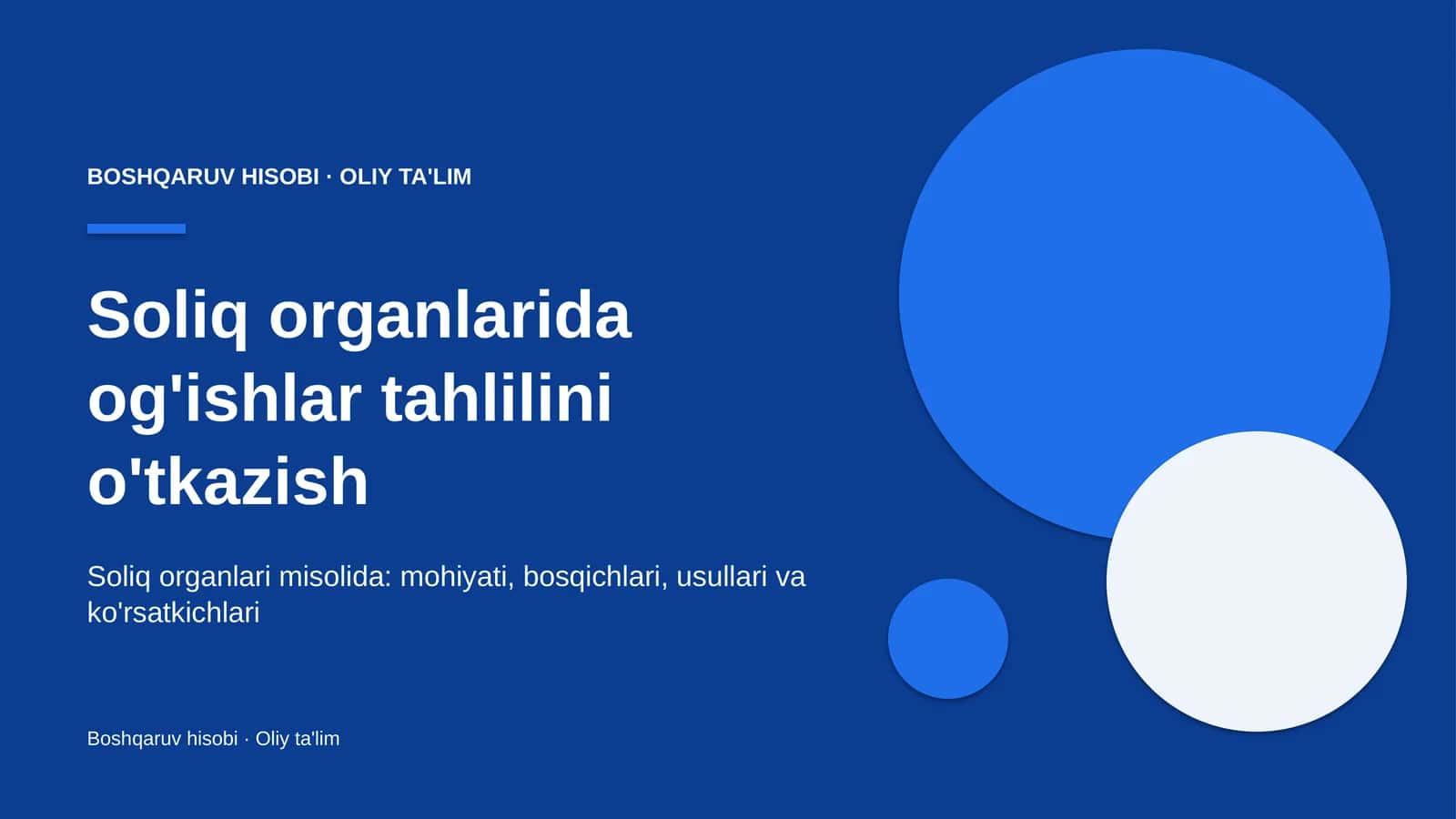 soliq organlarida og'ishlar tahlilini o'tkazish 9356