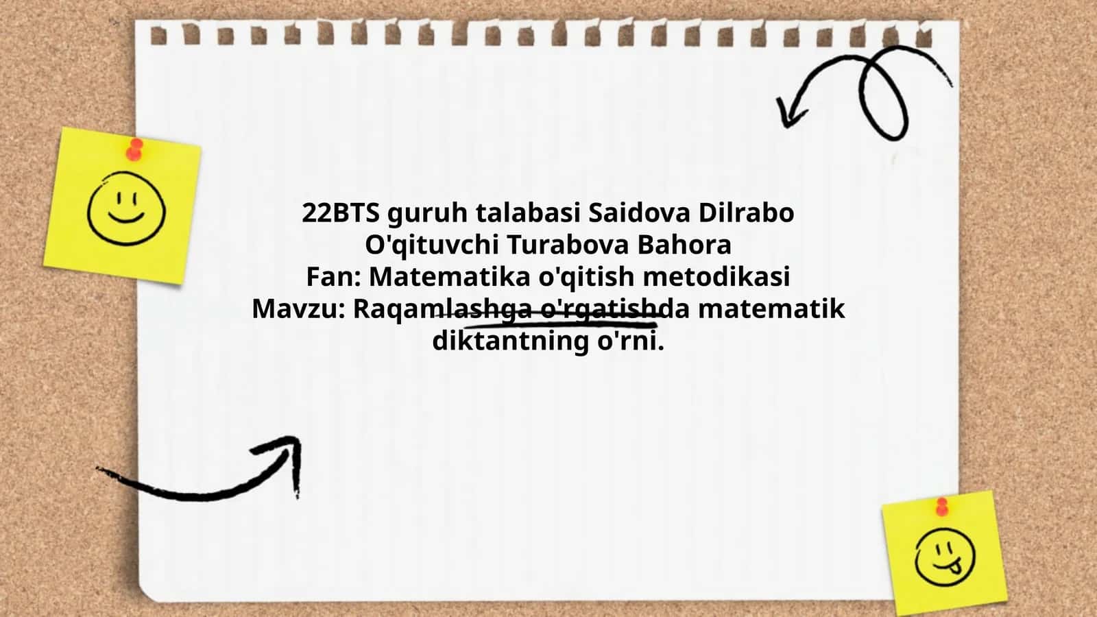 Matematika o'qitish metodikasi