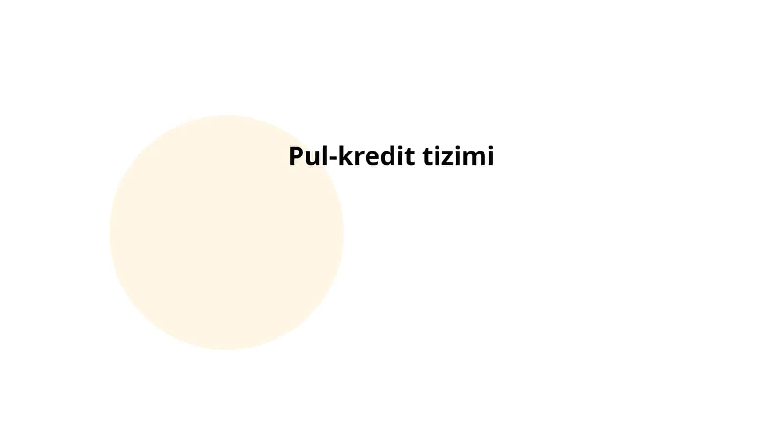 Pul-kredit tizimi