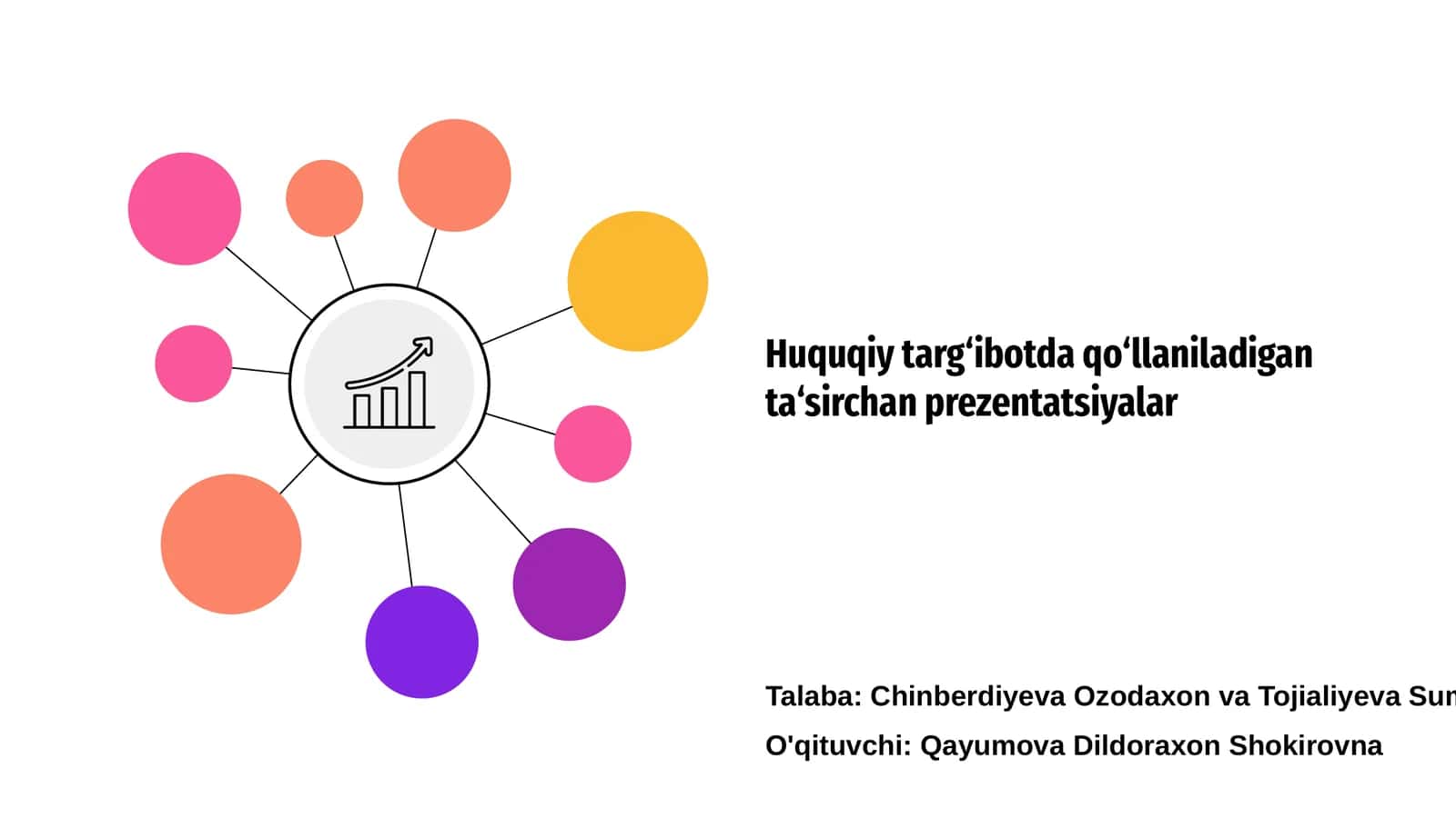 Huquqiy targ‘ibotda qo‘llaniladigan ta‘sirchan prezentatsiyalar