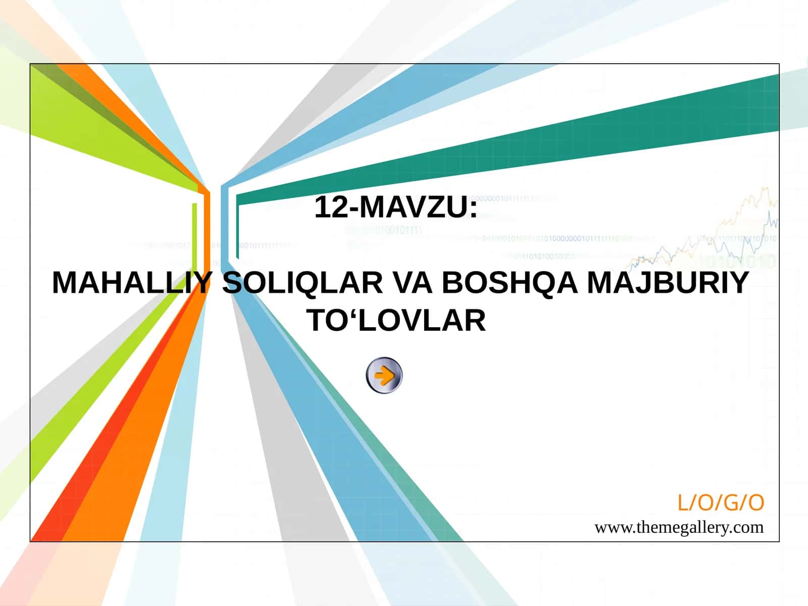 MAHALLIYSOLIQLAR VA BOSHQA MAJBURIY TO‘LOVLAR