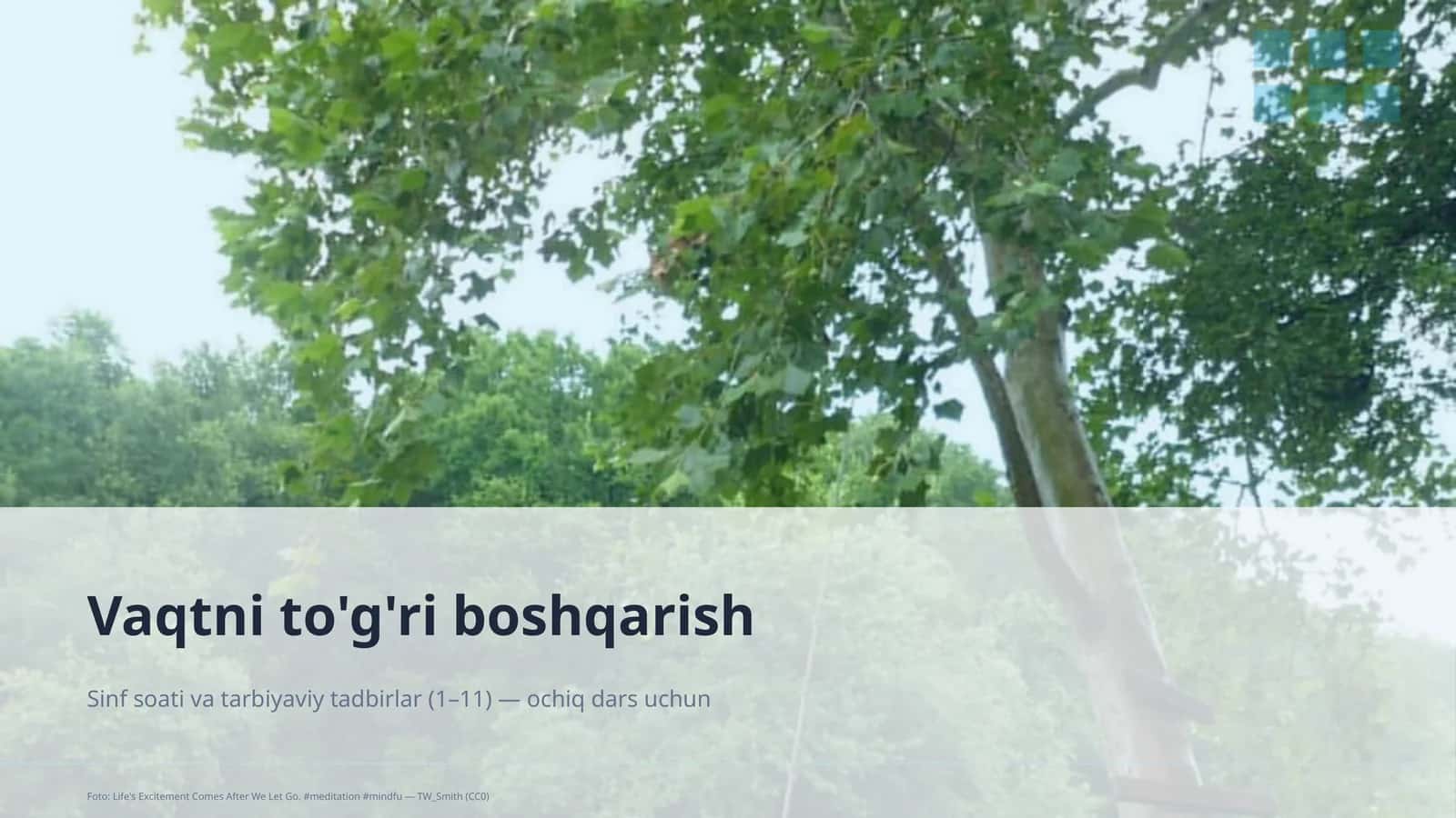 Vaqtni to'g'ri boshqarish