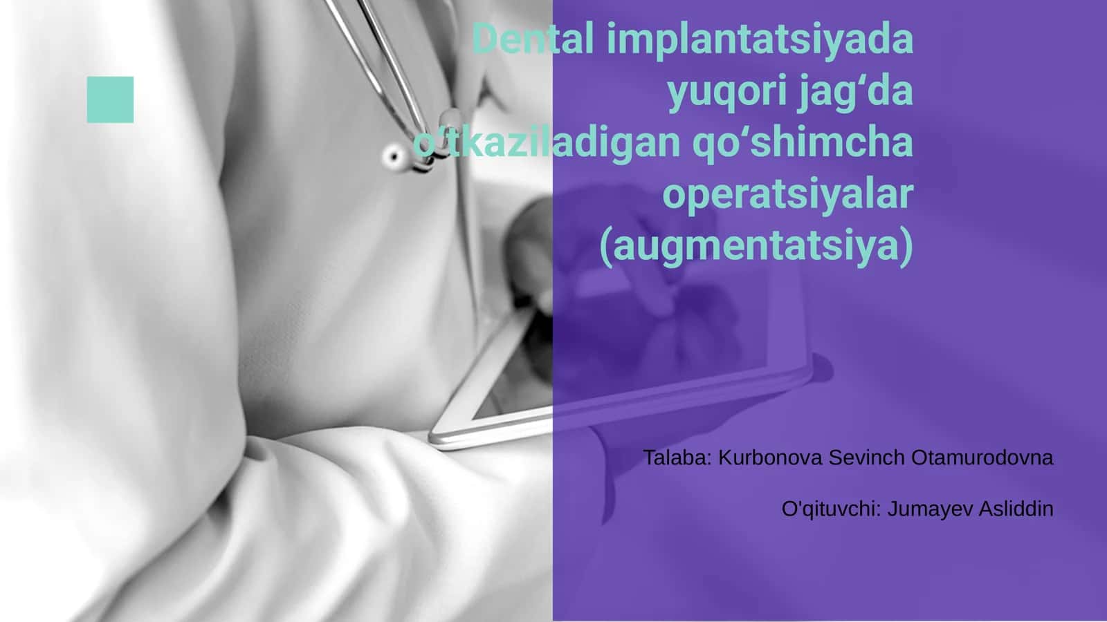 Augmentatsiya nima va uning maqsadi