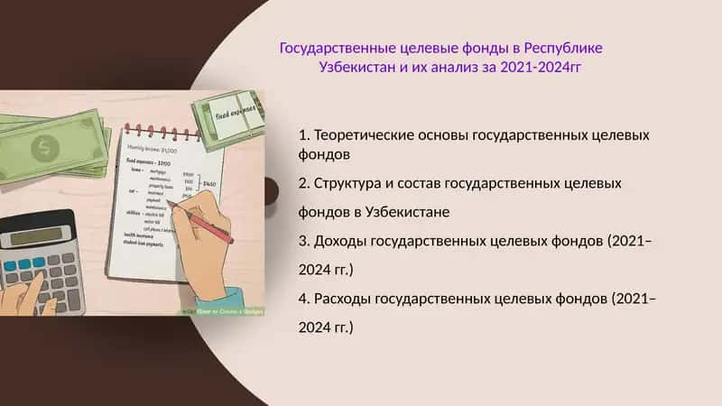 Государственные целевые фонды в Республике
Узбекистан и их анализ за 2021-2024гг