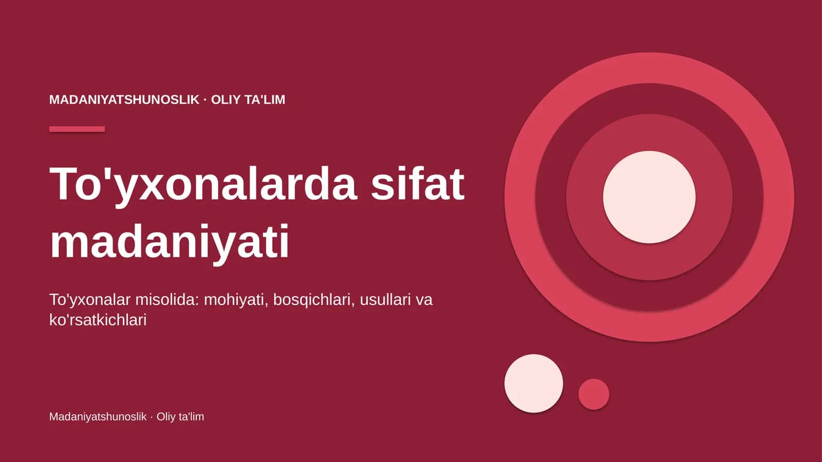 To'yxonalarda sifat madaniyati