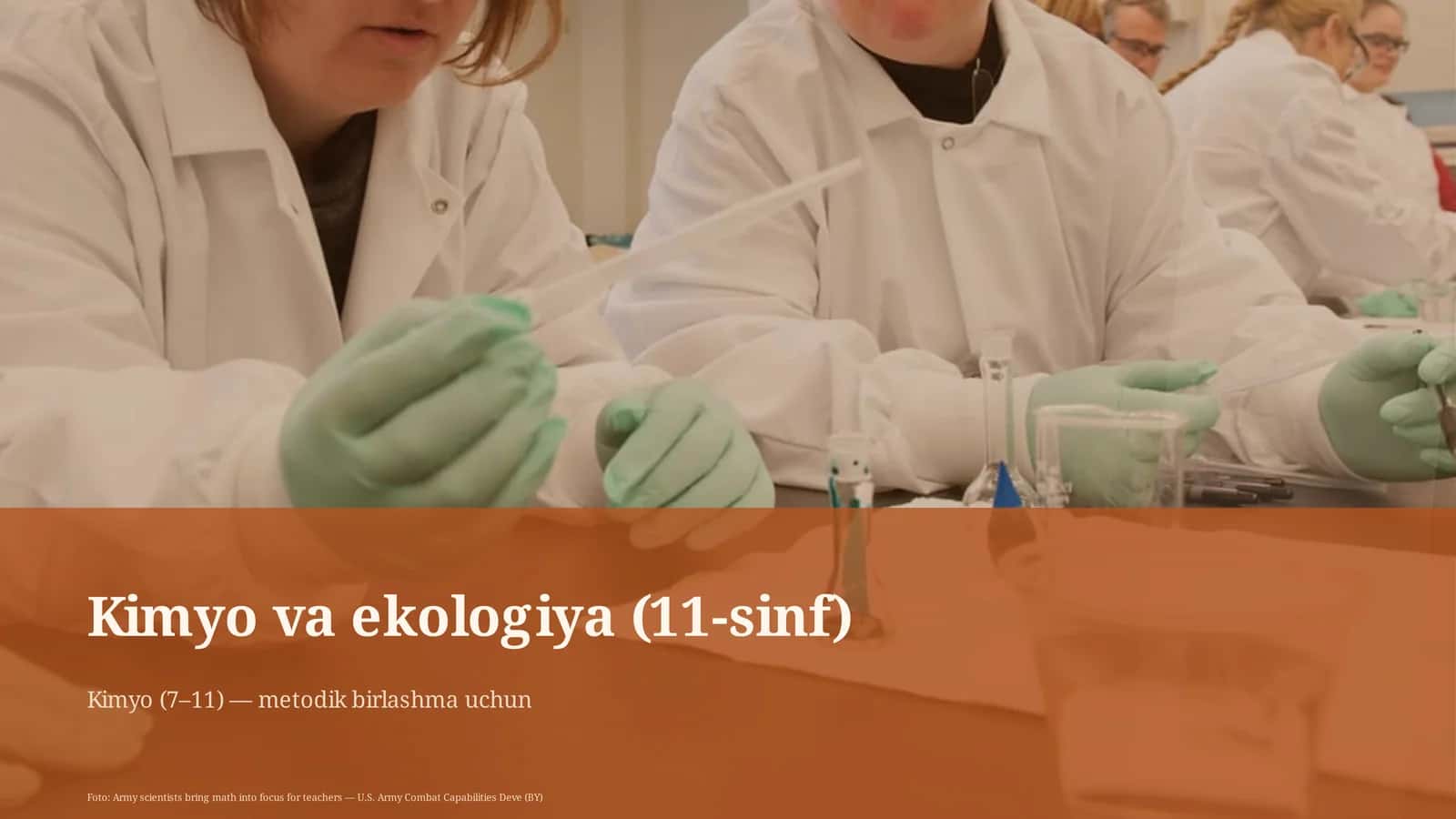 Kimyo va ekologiya (11-sinf)