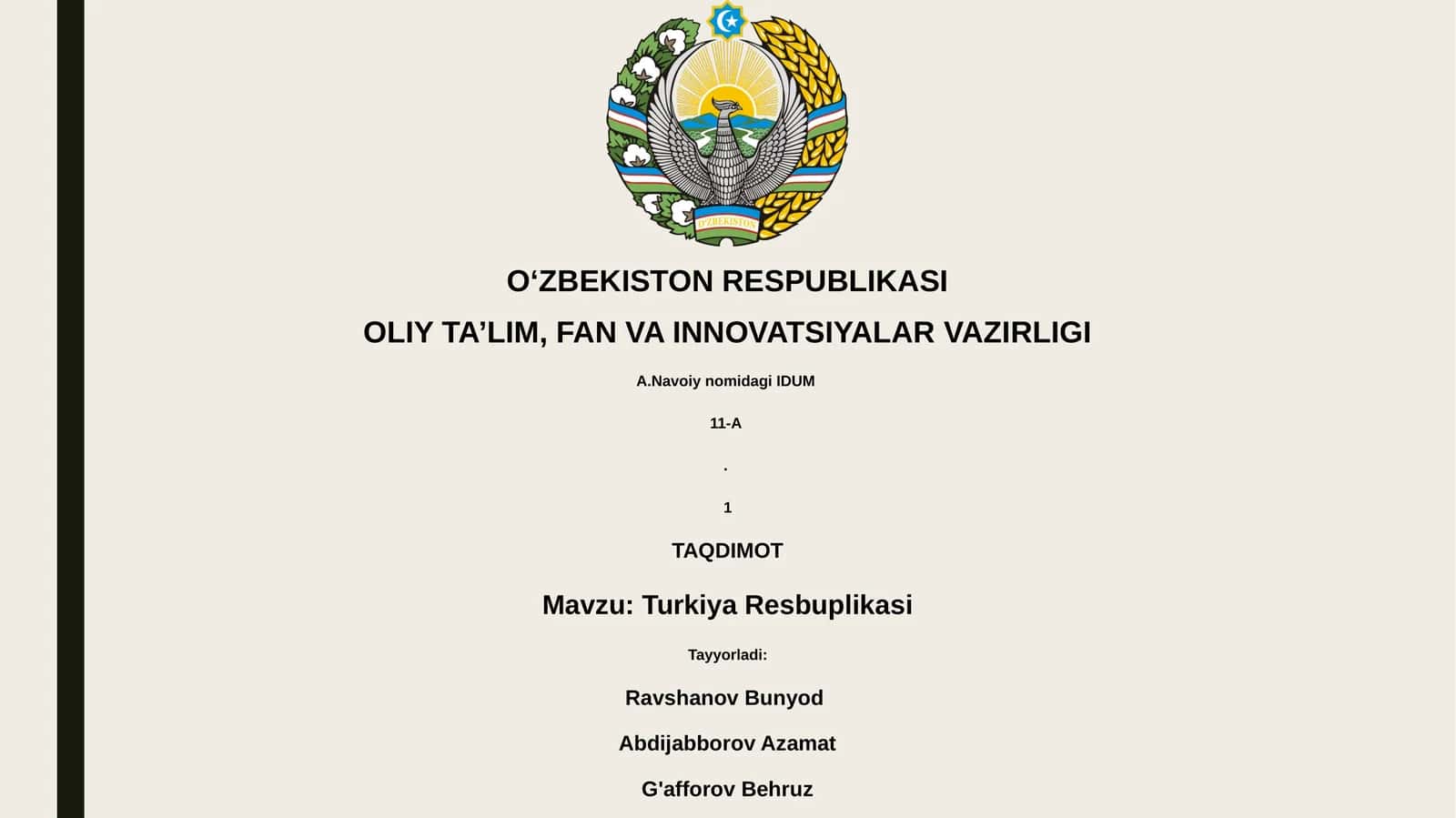 Turkiya Respublikasi