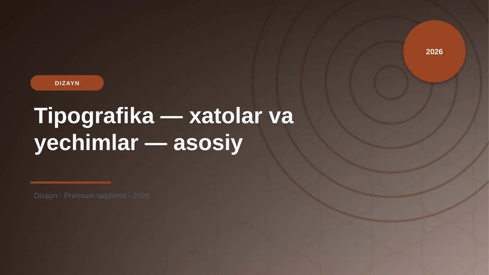 Tipografika — xatolar va yechimlar — asosiy