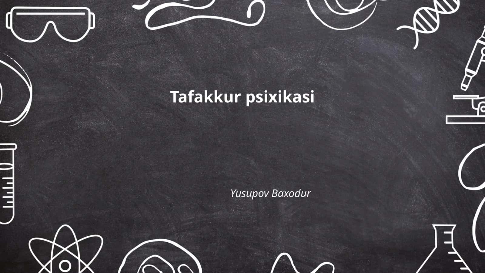 Tafakkur psixikasi