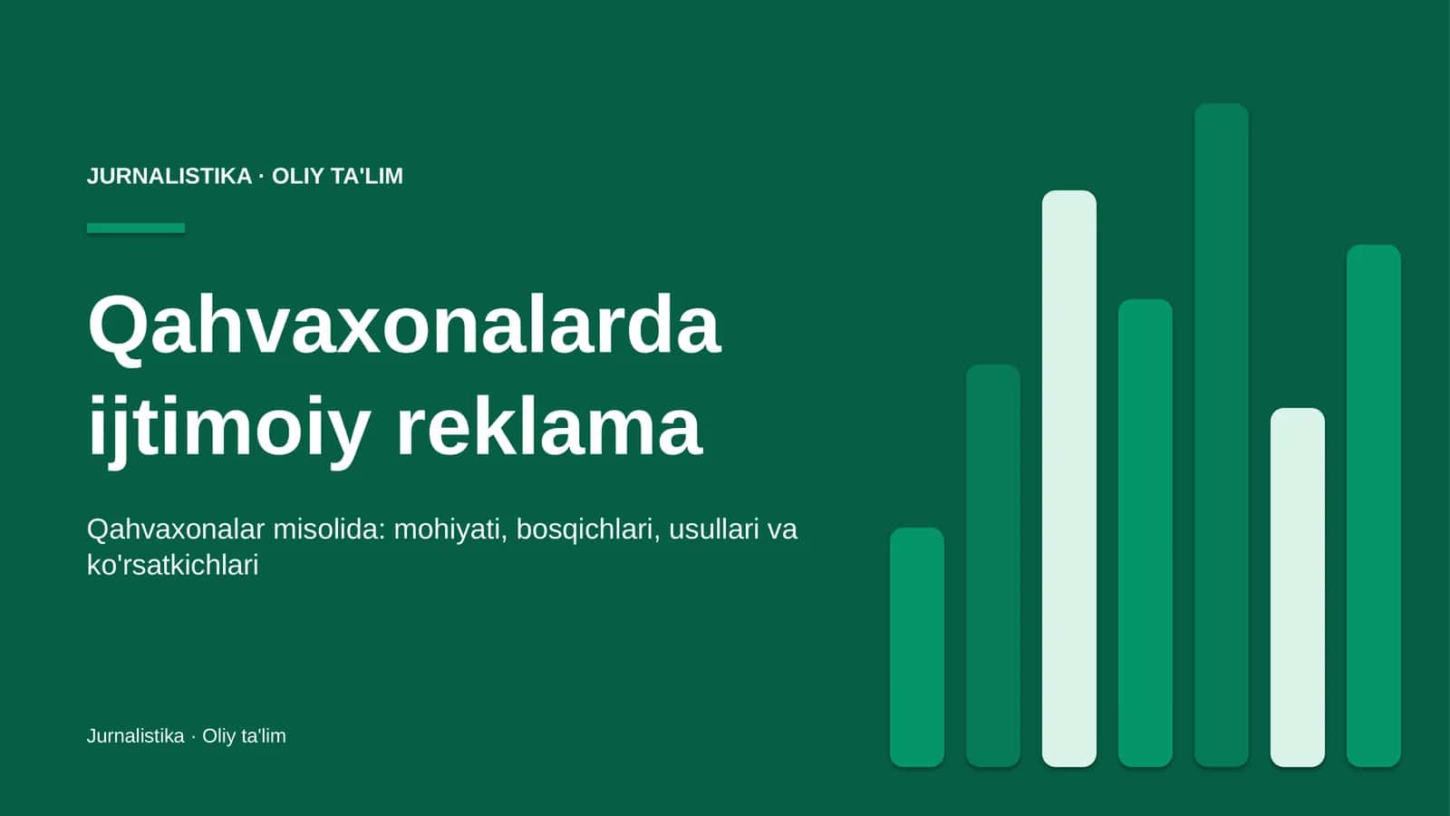 Qahvaxonalarda ijtimoiy reklama