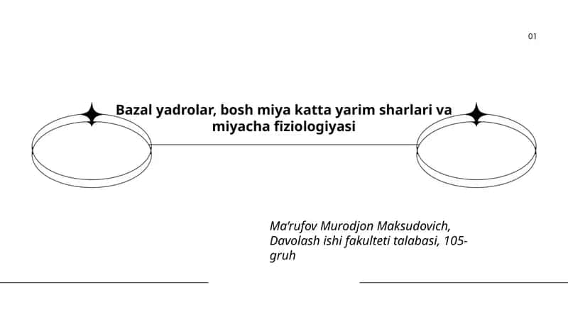 Bazal yadrolar, bosh miya katta yarim sharlari va miyacha fiziologiyasi