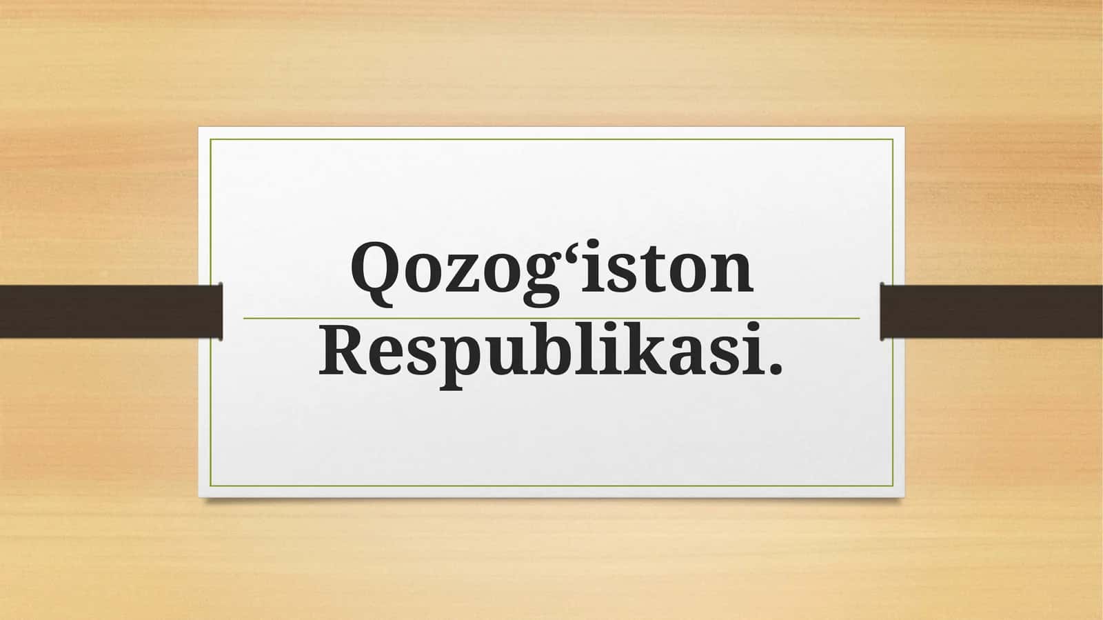 Qozogʻiston Respublikasi