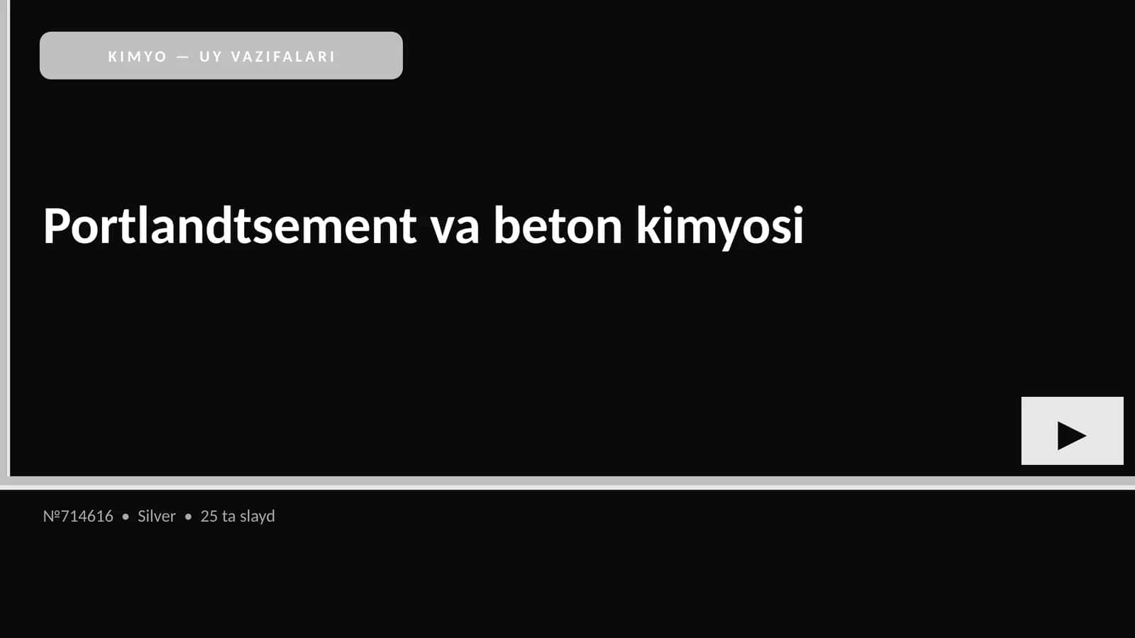 Portlandtsement va beton kimyosi