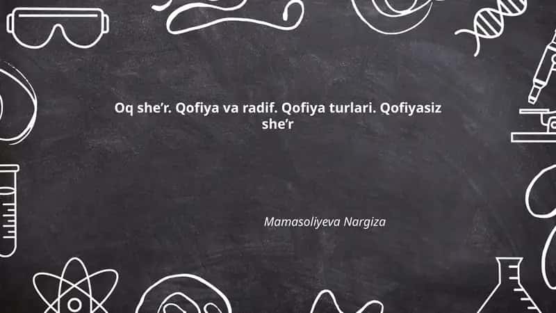 Oq she’r: taʼrif va asosiy xususiyatlari
