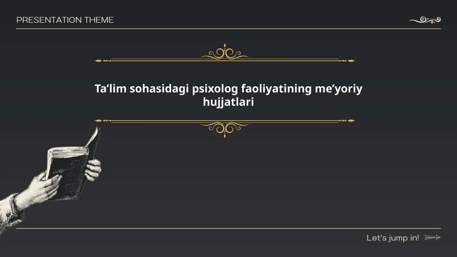 Ta’lim sohasidagi psixolog faoliyatining me’yoriy hujjatlari