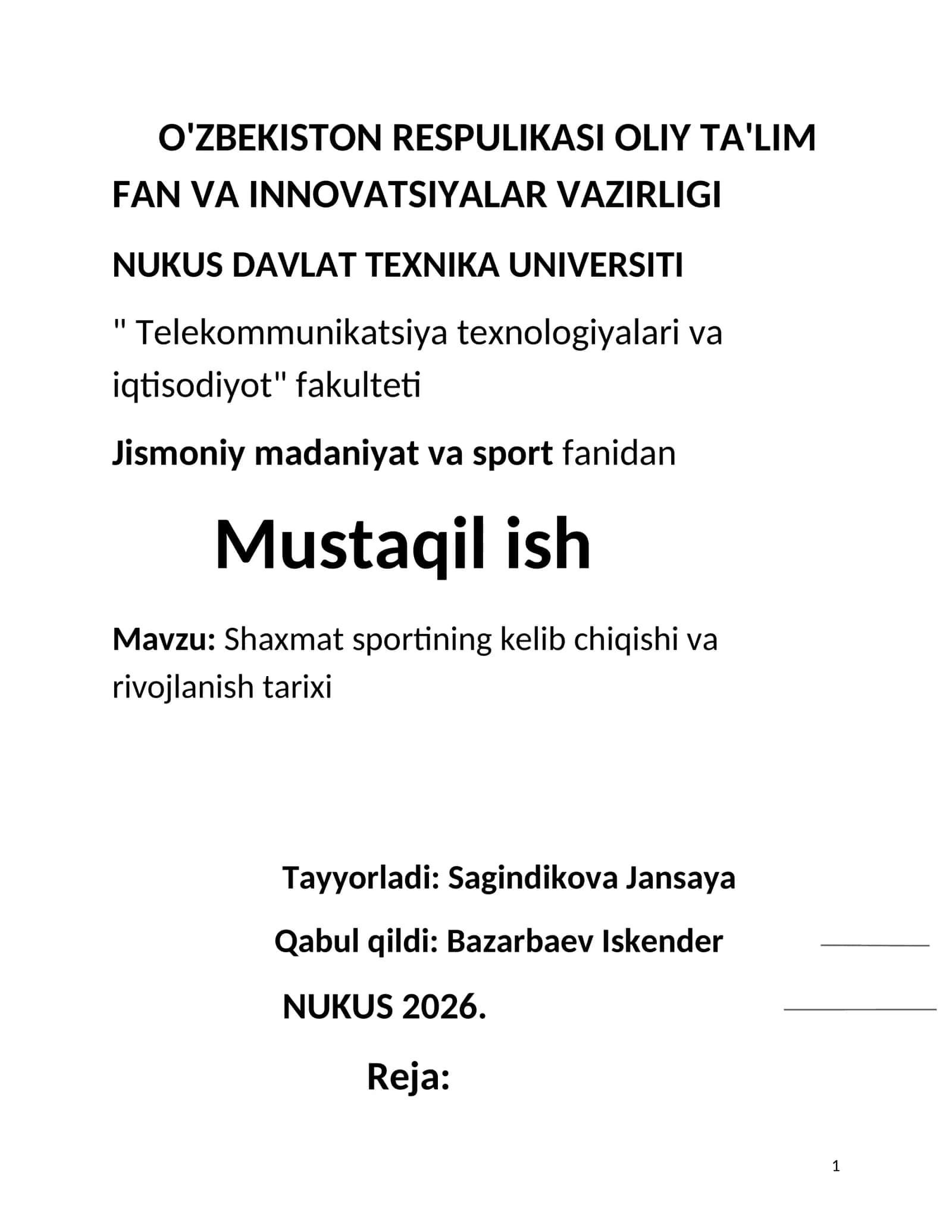 Shaxmat sportining kelib chiqishi va rivojlanish tarixi